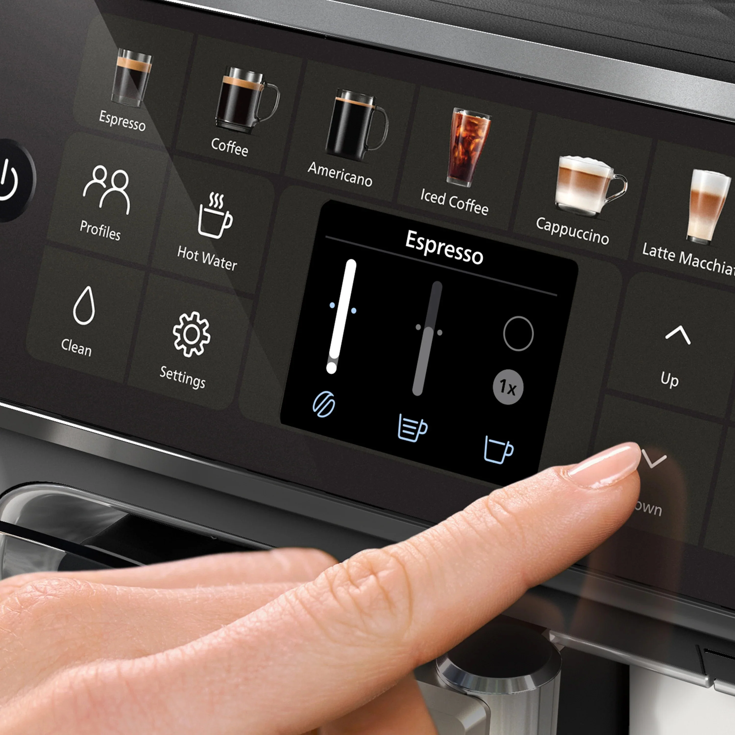 B-Class Refurbished - Philips 4400 LatteGo Automatic Espresso Machine, EP4447/90 - Black Chrome - Image 3